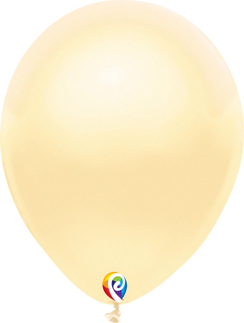 12" Pearl Ivory Balloon(Helium Incued)