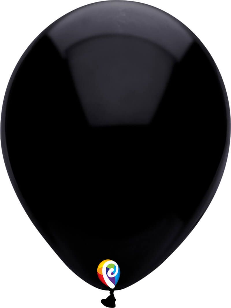 12" Pearl Black Balloon(Helium Incued)