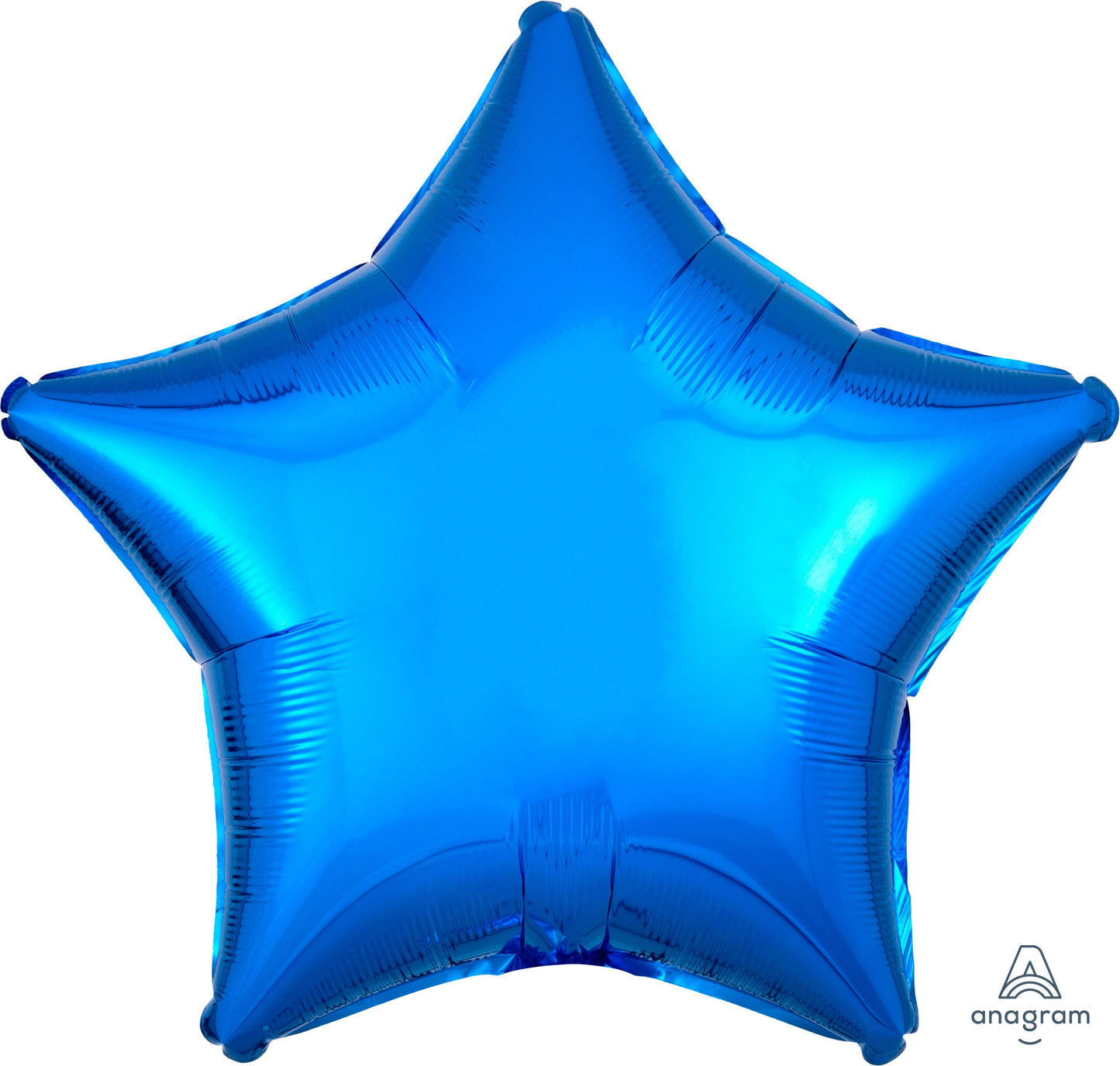 18" Metallic Blue Star Balloon(Helium Inclued)