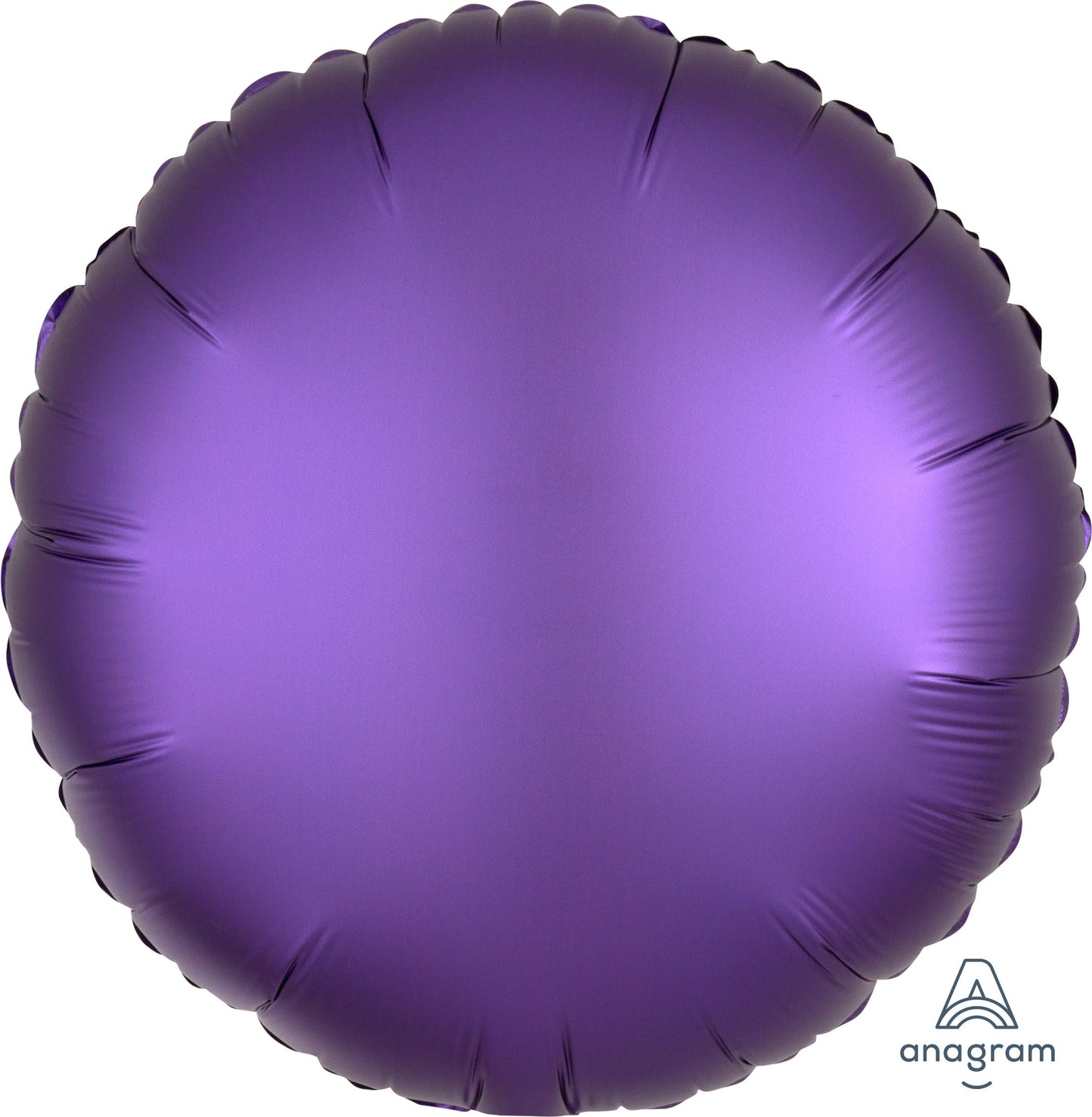 18" Satin Luxe Purple Royale Circle Balloon