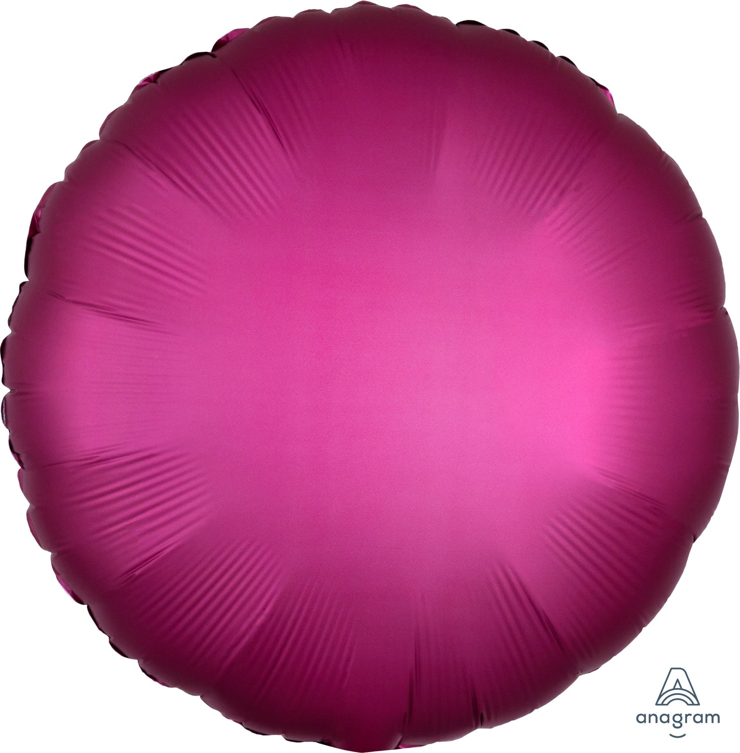 18" Satin Luxe Pomegranate Circle Balloon(Helium Inclued)