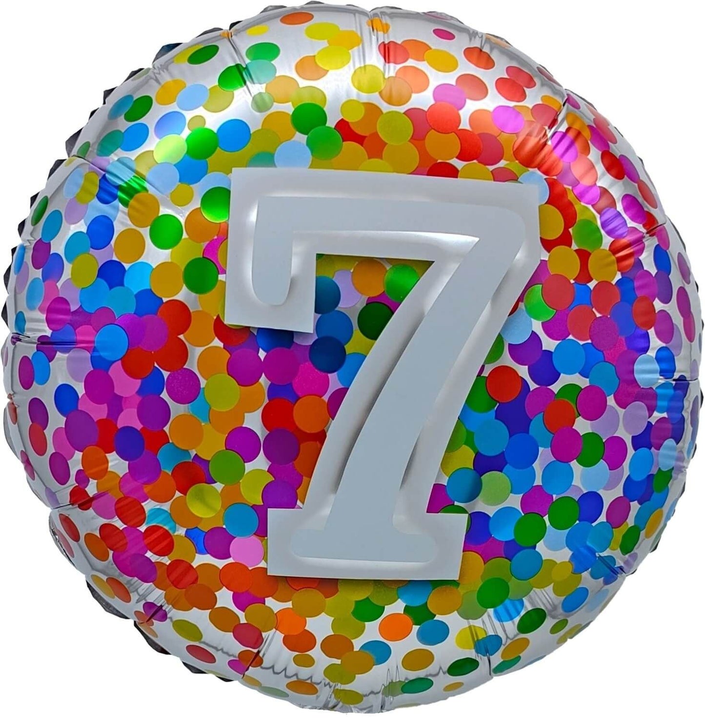 18" 7 Rainbow Confetti Balloon