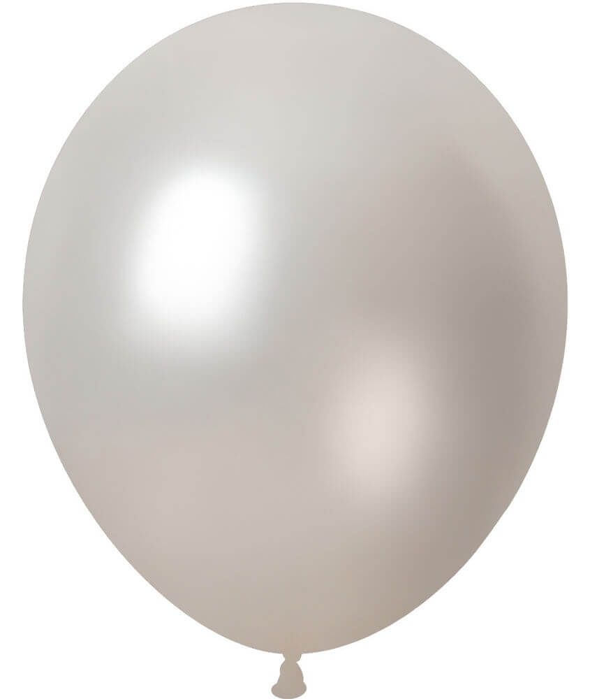 12" Pearl Silver Celetex Balloons(Helium Inclued)