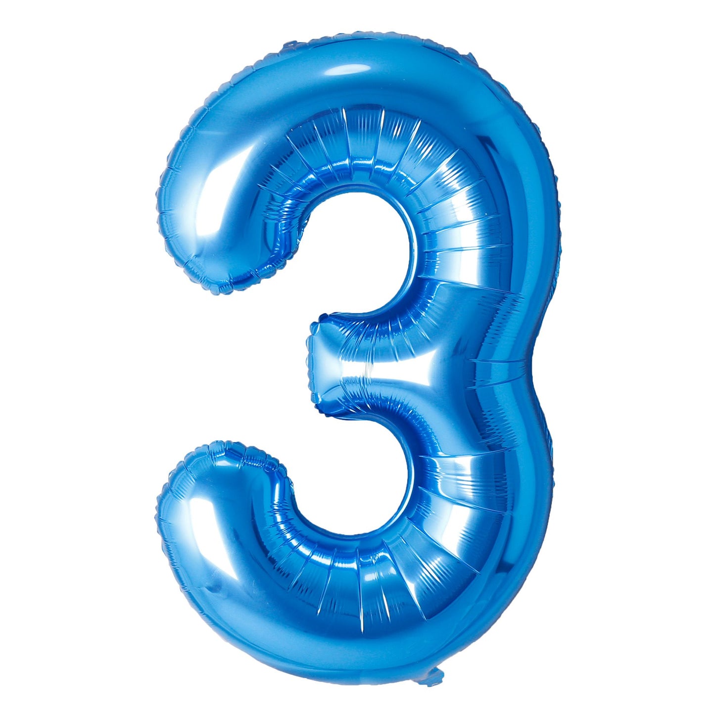 34" Blue Number 3 Airise Balloon(Helium Inclued)