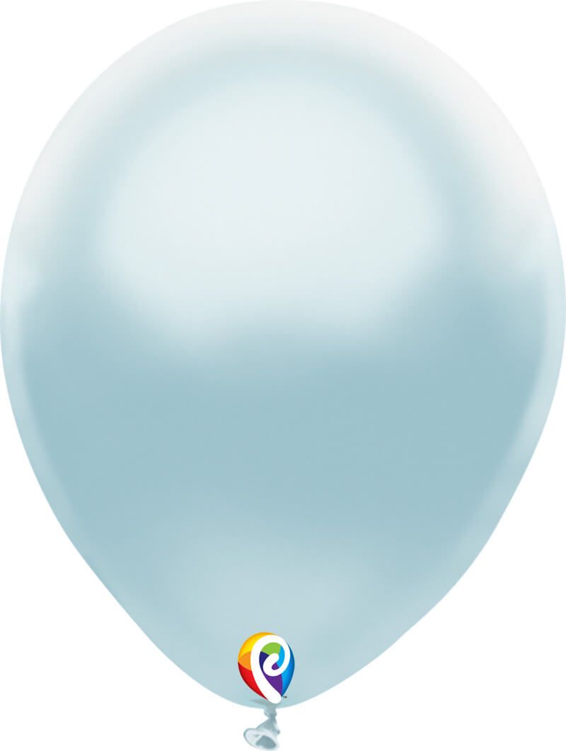 12" Pearl Baby Blue Balloon(Helium Inclued)