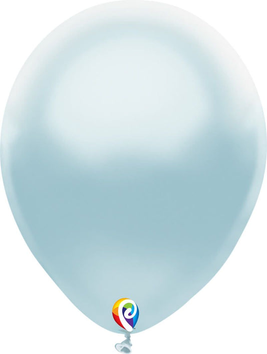 12" Pearl Baby Blue Balloon(Helium Inclued)