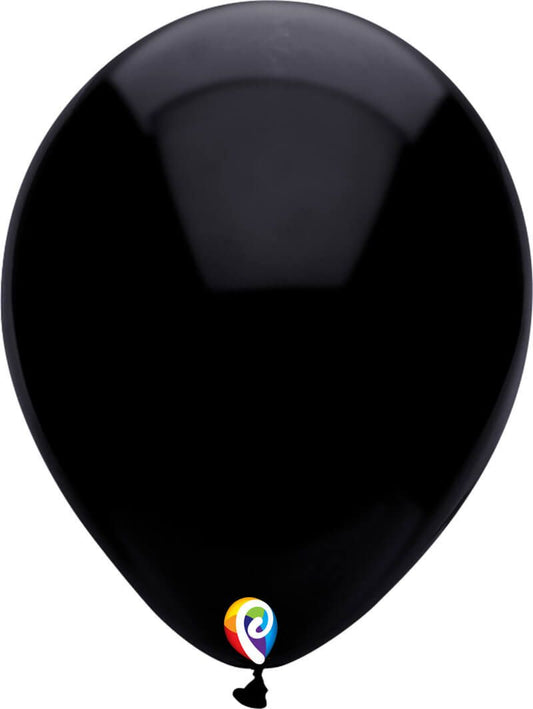 12" Pearl Black Balloon(Helium Incued)
