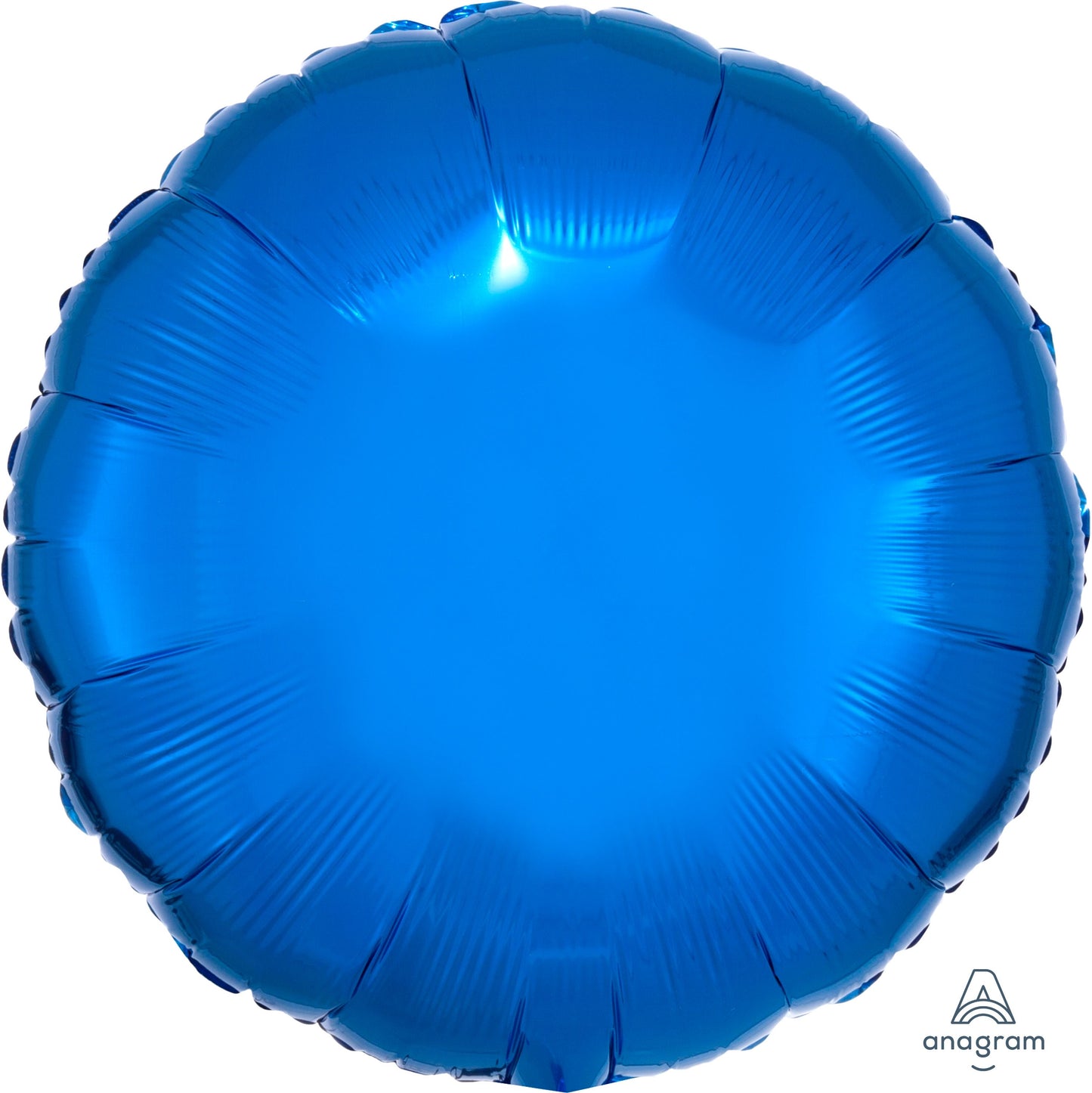 18" Metallic Blue Circle Balloon(Helium Inclued)
