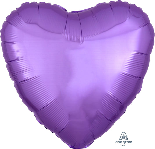 18" Pearl Lavender Heart Balloon(Helium Inclued)