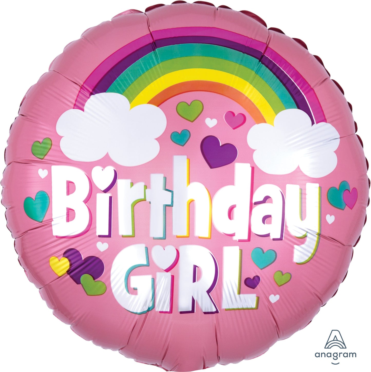 18" Birthday Girl Rainbow Fun Balloon