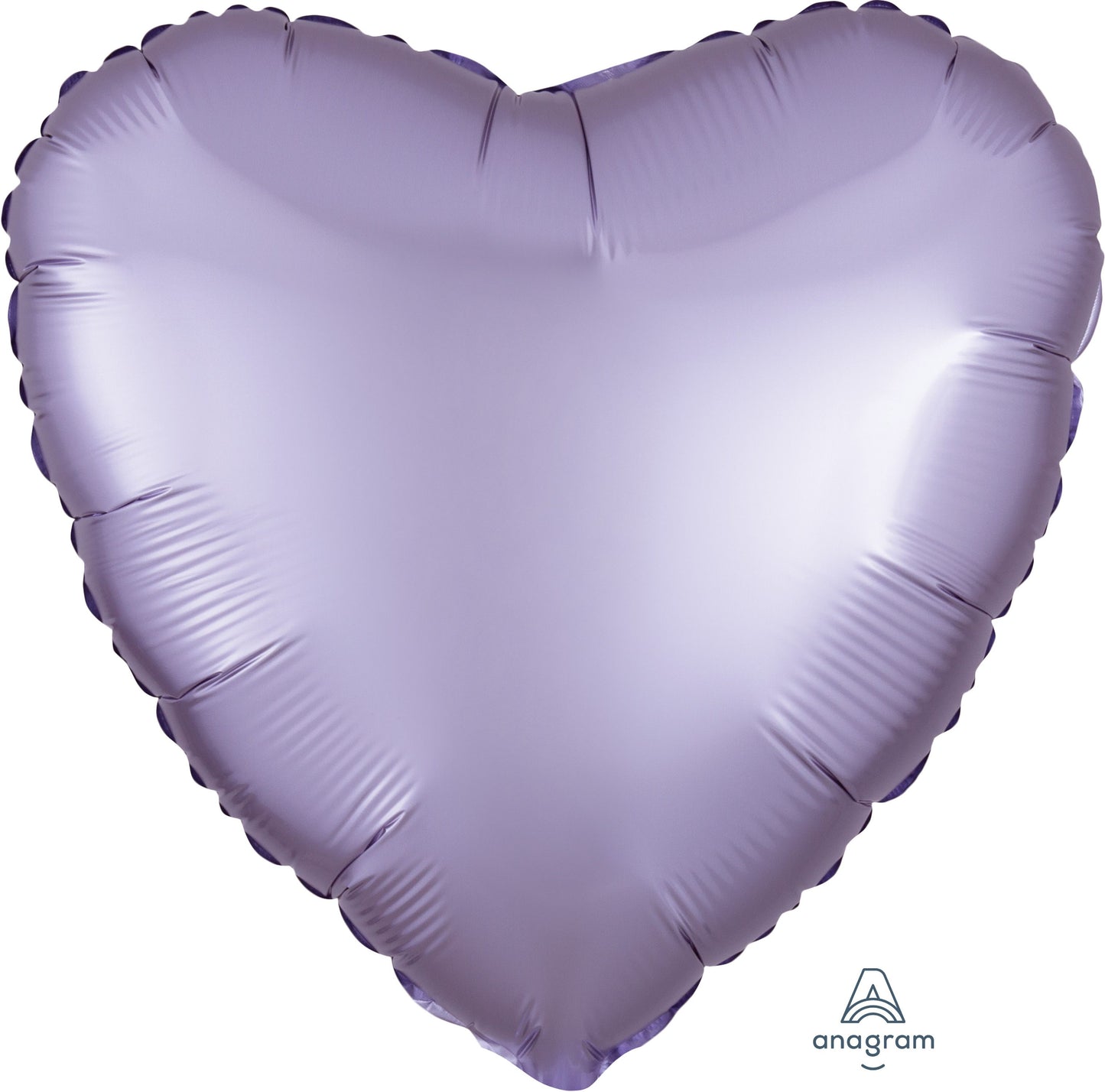 18" Satin Luxe Pastel Lilac Heart Balloon(Helium Incued)
