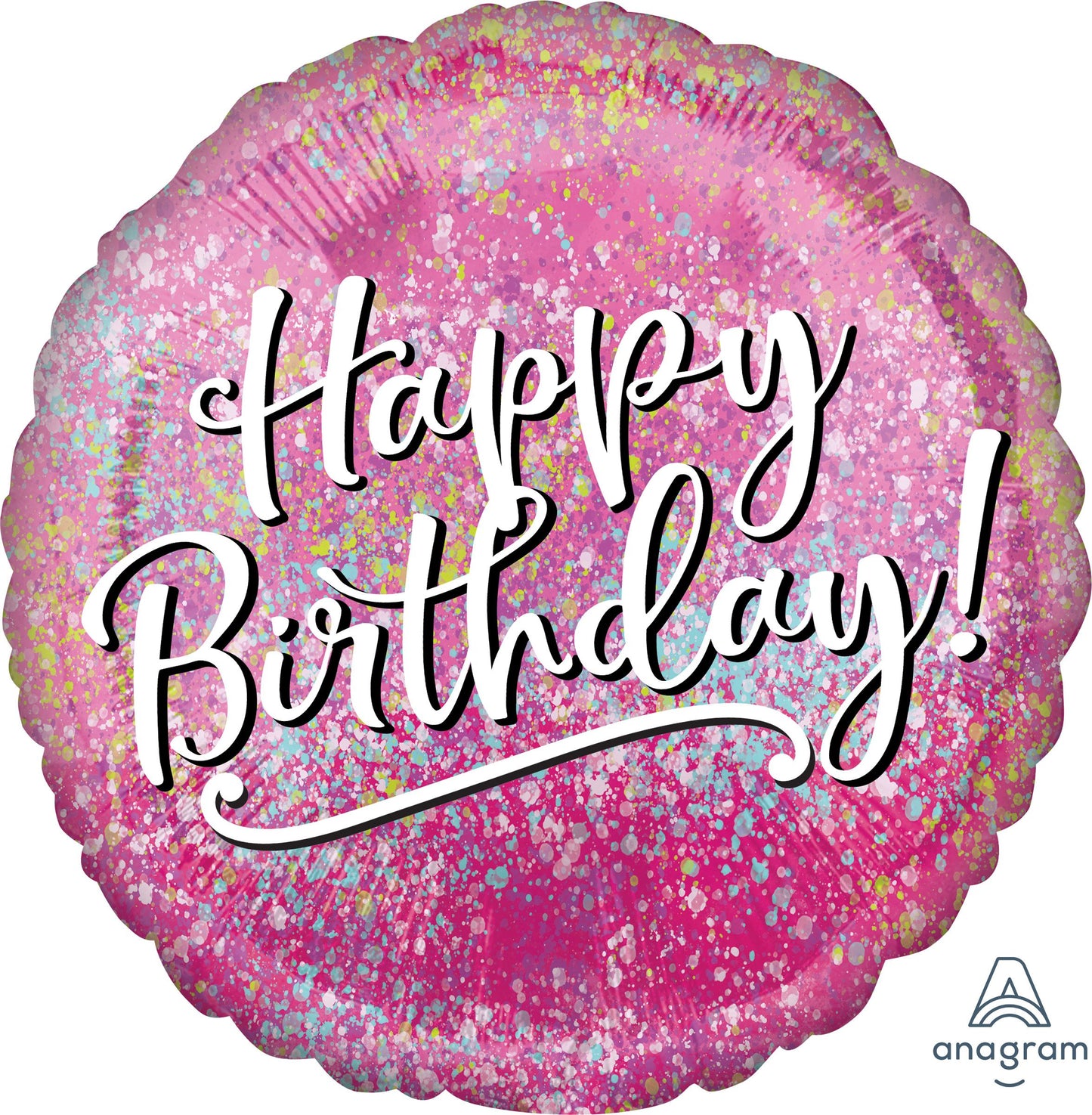 18" Birthday Pink Fabulous Balloon(Helium Inclued)