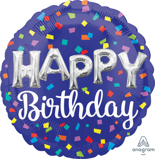 18" Happy Birthday Balloon Letters(Helium Inclued)