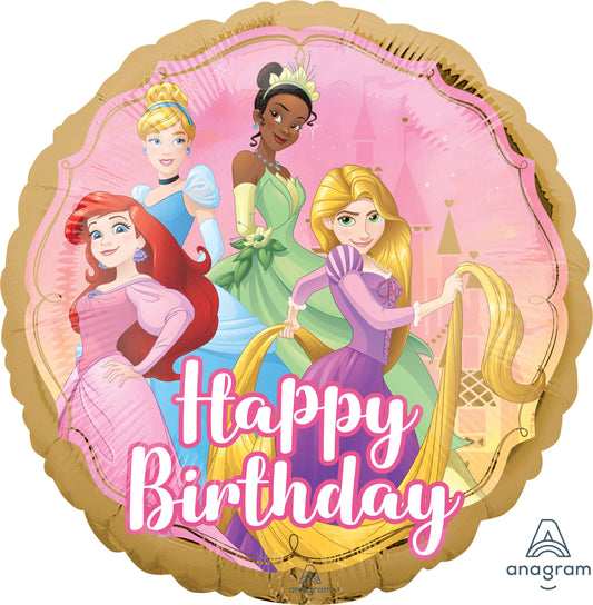 18" Princess Once Upon A Time Birthday Balloon(Helium Inclued)