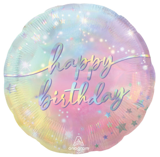 18"Standard Luminous Birthday Balloon（Helium Inclued)