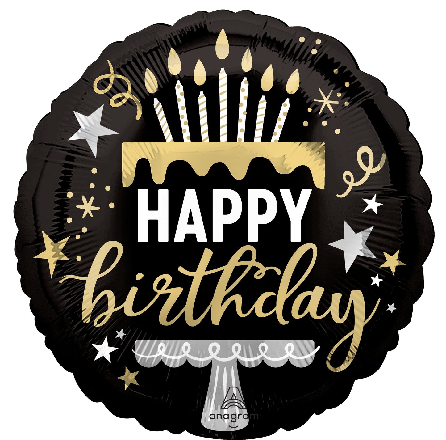 18" Standard Happy Birthday Surprise Balloon（Helium Inclued)