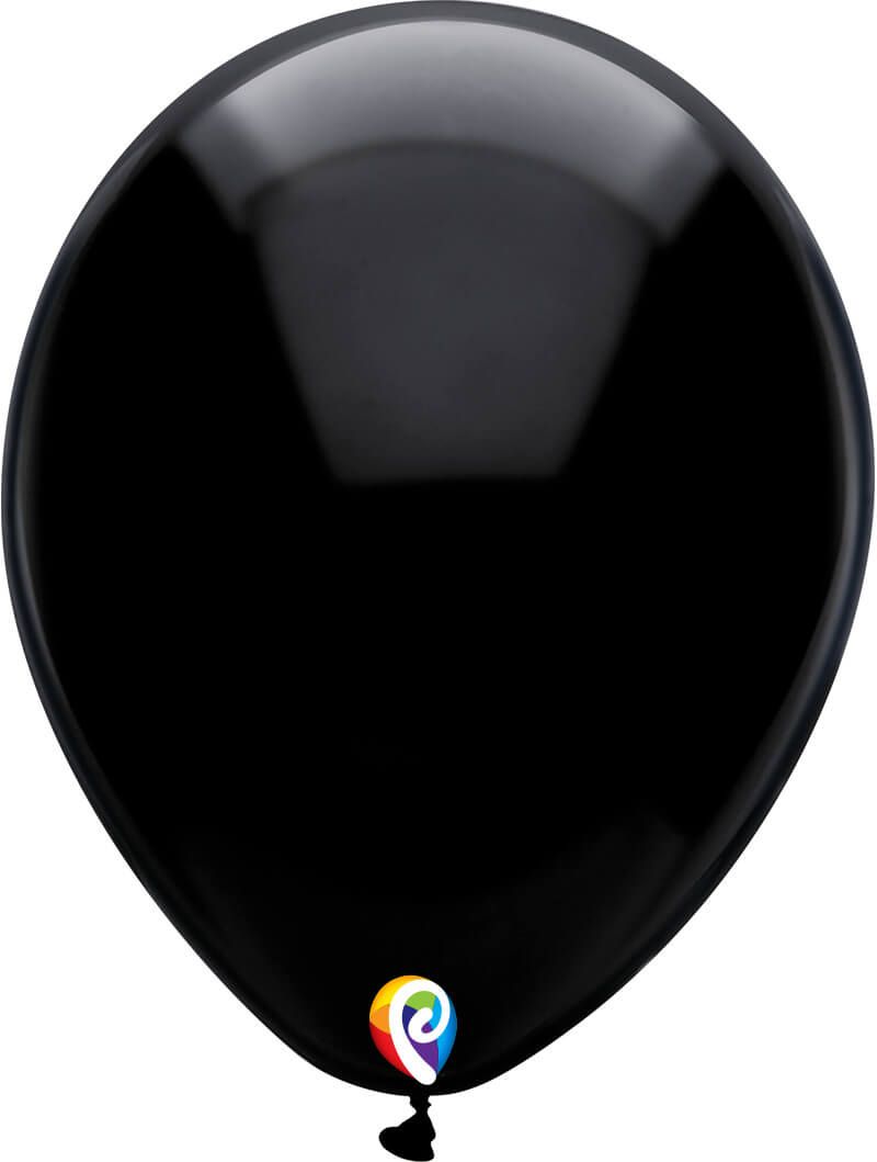 12" Black Balloon(Helium Inclued)