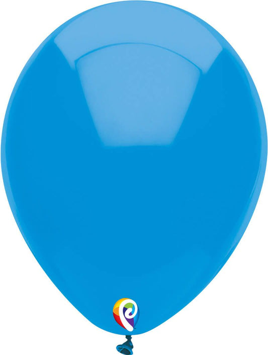 12" Ocean Blue Balloon(Helium Inclued)