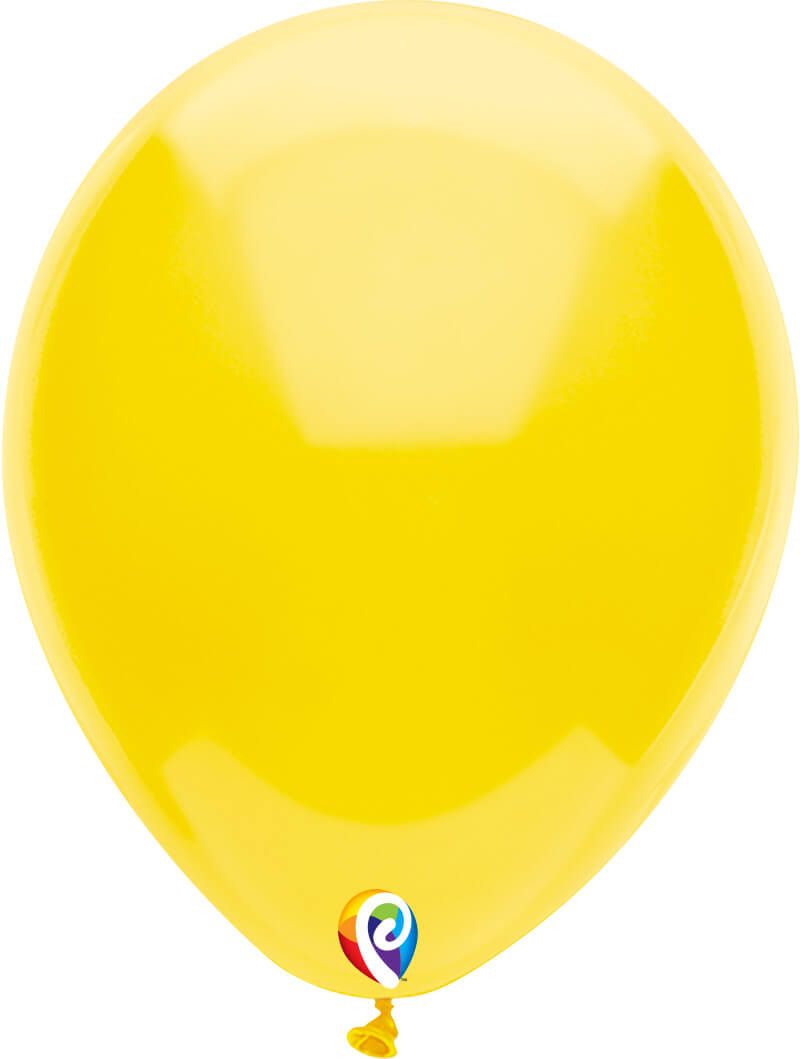 12" Yellow Balloon(Helium Inclued)