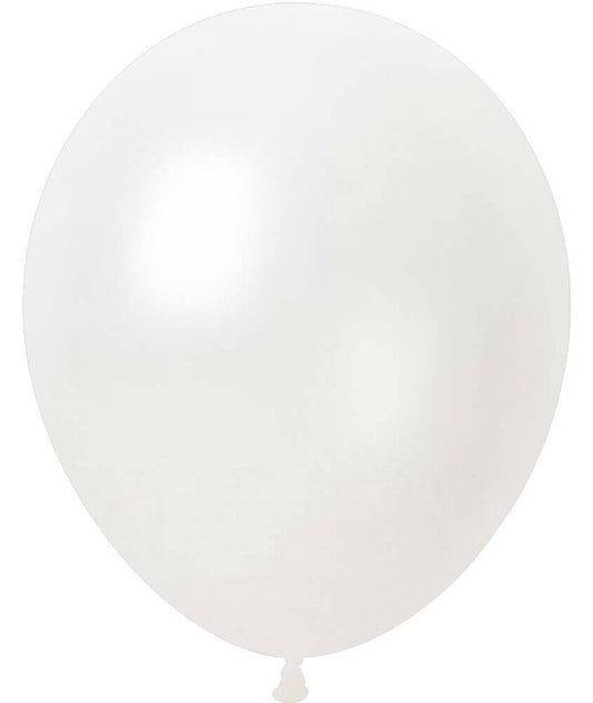 12" Pearl White Balloon(Helium Inclued)