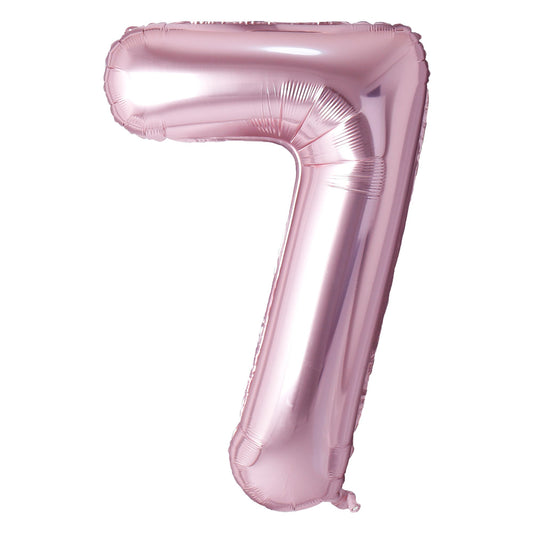 34" Rose Gold Number 7 Balloon(Helium Inclued)