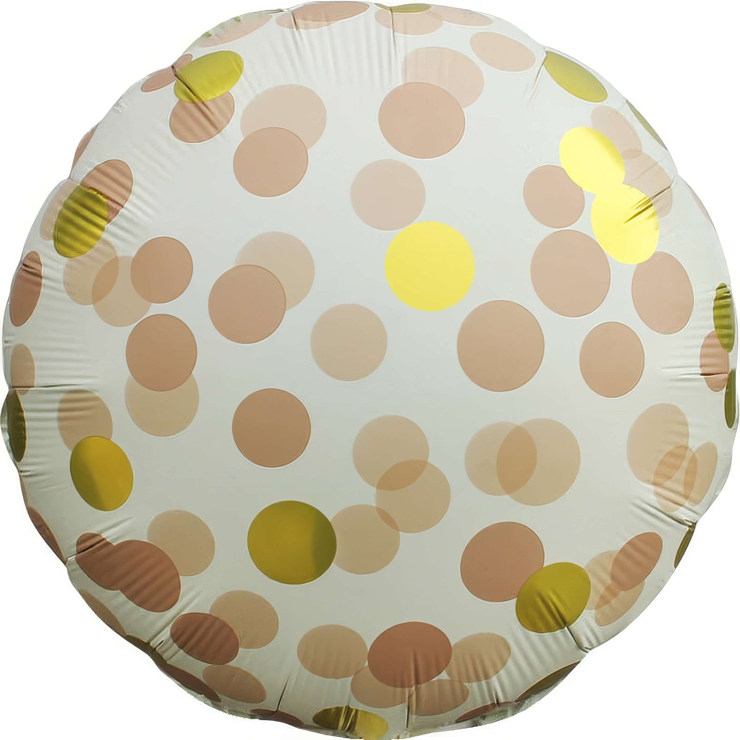 18" Matte Latte Polka Dots Balloon(Helium Inclued)